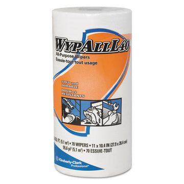 WypAll® L40 Towels, Small Roll, 10 2-5 X 11, White, 70-roll, 24 Rolls-carton freeshipping - TVN Wholesale